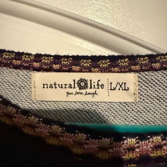 Gray Knit Trim Sweater - Picture 4 of 6